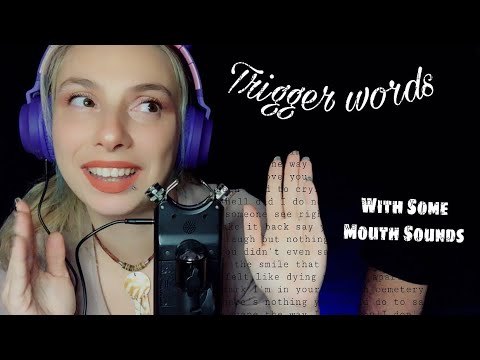 TÜRKÇE ASMR ~ Super Tingly ~ Trigger Words ( Mouth Sounds , Personal Attention , Hand Movements )