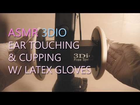 ASMR. 라텍스장갑끼고 귀만지기&귀막기 Ear Touching&Cupping w/Latex Gloves (no talking)