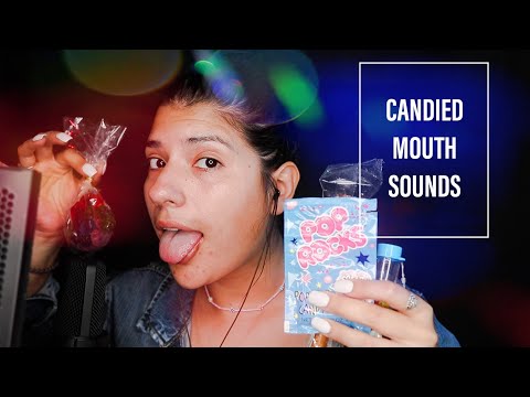 ASMR MOUTH SOUNDS WITH CANDY - Fizzle, Pop, and Eating sounds