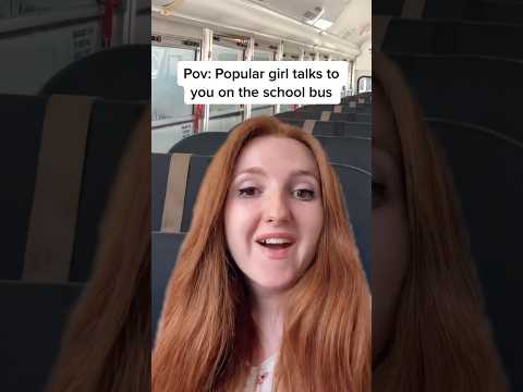 popular girl talks to you on the school bus pov asmr roleplay