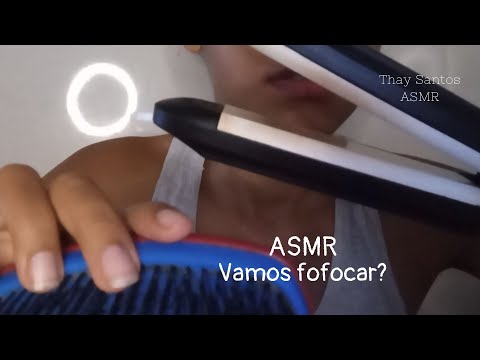 ASMR : Passando chapinha no cabelo da prima e fofocando