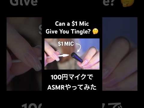 Can a $1 Mic Give You Tingle? #asmr #shorts #1dollarchallenge