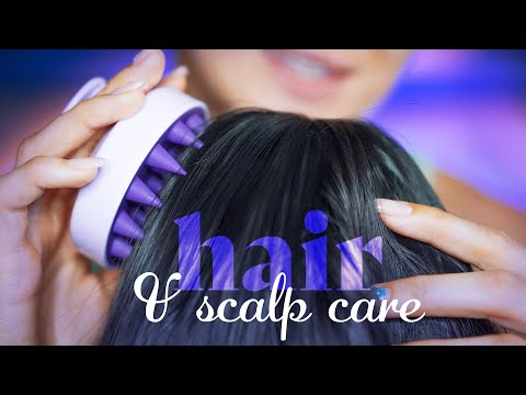 ASMR ~ Hair & Scalp Massage ~ Scalp Care, Brushing, Personal Attention (no talking)