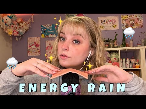 ASMR Fast and Aggressive Energy Rain Trigger 🌧️ Beeswax, Cork, Tapping, Mic Scratching, Tingles ✨💗