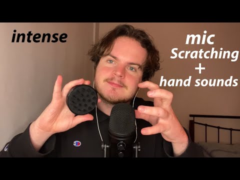 Fast & Aggressive ASMR INTENSE Mic Scratching & Hand Sounds