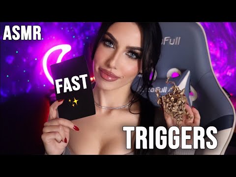 ASMR - Fast And Aggressive Tapping, Sticky Sounds, Mascara Pumping, Scratching & Hand Sounds