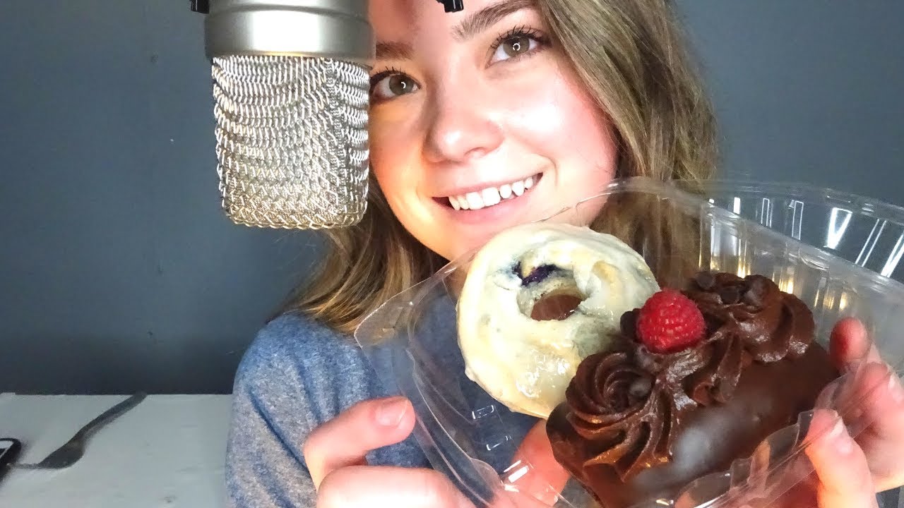 ASMR EATING DESSERTS FOR TINGLES! **Up Close Mouth Sounds, Quiet Whispering