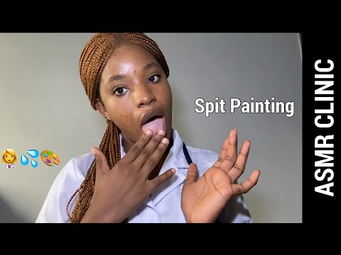 ASMR CLINIC Role play~ You’ve Been Missing Your Spit Paint Dose| Mouth Sounds| Inaudible Whispering