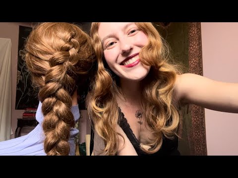 Playing with your hair and sharing my poetry asmr ✨