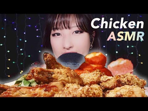 ASMR. 🍗오븐마루 치킨 리얼사운드 먹방 🍗Chicken Eating Sounds