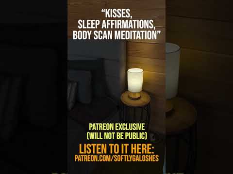Kissing and meditating your sleepy worries away 💕💤 ASMR audio preview - LINK IN COMMENTS