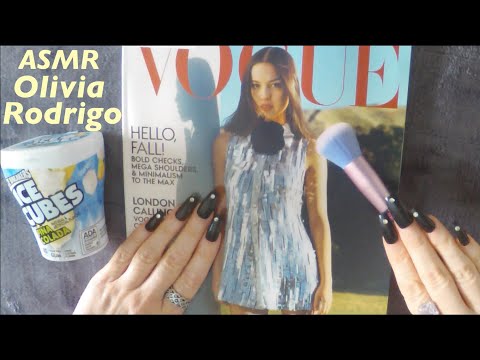 ASMR Gum Chewing Magazine Flip Through | Olivia Rodrigo | Whispered, Page Turning