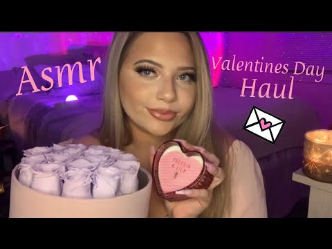Asmr Vday Haul Ft. Rose Forever 🌹 | Tapping & Scratching