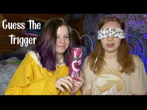 ASMR / guess the trigger challenge with my bestie boo Anna ✨