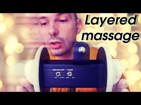 Layered ASMR Massage with Cream, Crickets, Fire Cracking and Echo
