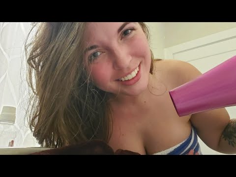 Fresh Out the Shower Hair Drying ASMR