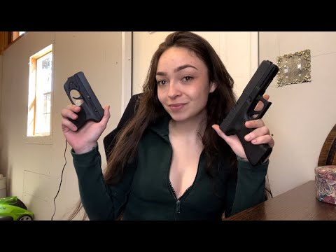 Asmr Glock 17 vs Ruger LCP Tapping and Whispering You Into a Deep Relaxing Sleep