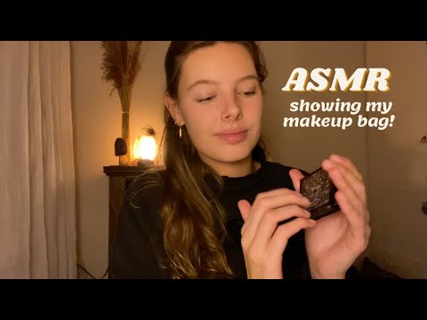 ASMR lofi showing you my make-up bag! (tapping, scratching, rummaging, makeup triggers)