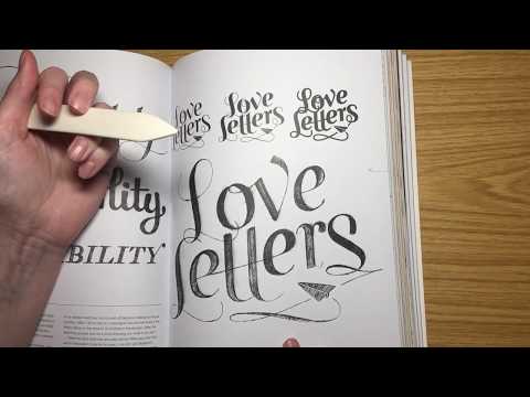 ASMR Typography Book Tracing and Whispering