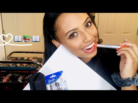 ASMR Tapping School Supplies for Tingles 📚