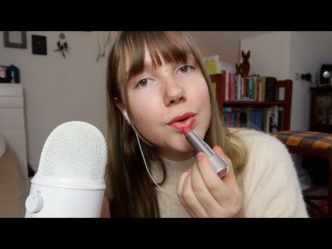 ASMR lipstick application⎥Blue Yeti