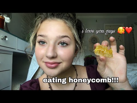 ASMR// Eating Honeycomb!! (300)