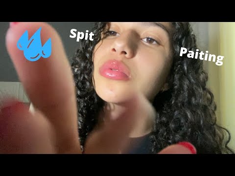 ASMR | RELAXING SPIT PAINTING FOR SLEEP 💦👄