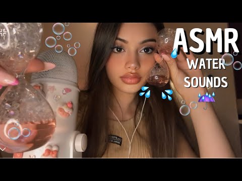 ASMR | Relaxing layered water sounds (Sonidos de agua para relajarse) ☔️🫧