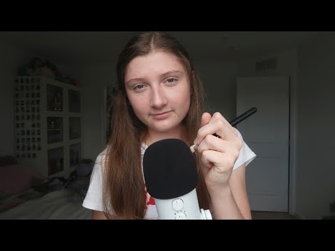 ASMR mic brushing and repeating "everything will be ok"