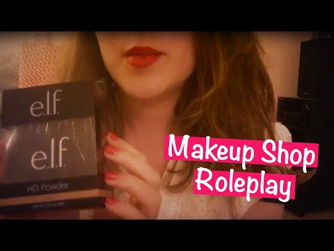 ASMR Makeup Shop Role Play 💄 Tapping, Crinkles, Brushing, Unboxing, Soft Spoken