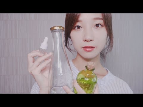 ASMR 11 Tapping, Water Bottle, Shaking, Pipet, Foam, Blowing Trigger Sounds (No Talking)