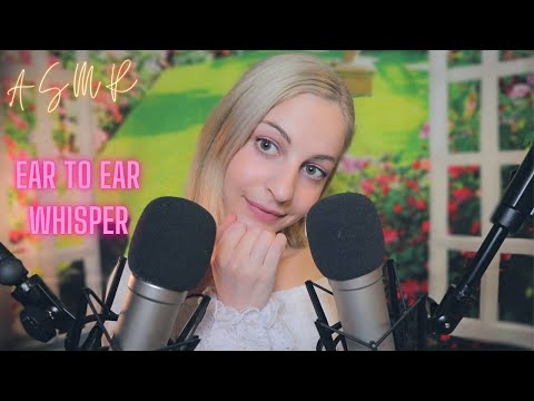 ASMR SLOW & GENTLE EAR TO EAR WHISPERING (CLICKY) -for sleep