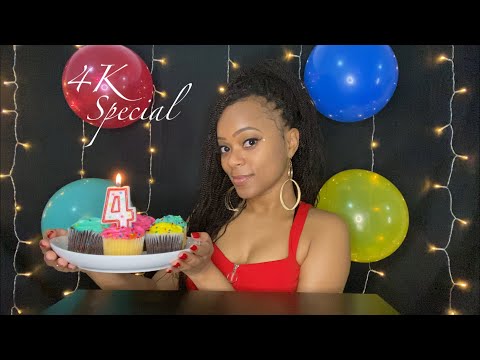 🎈ASMR 🎈 4k Special Celebration with Balloons and Cupcakes 🧁😋🎈❤️