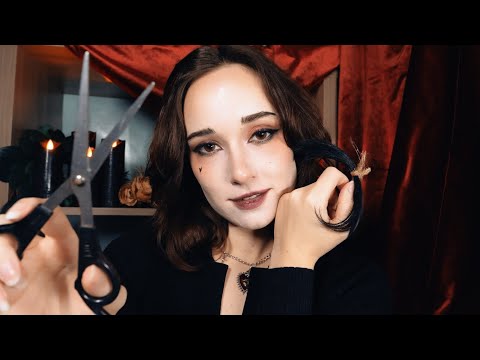 ASMR Occult Goth is Obsessed w/ You | Haircut, Spoolie Nibbles, Face Drawing