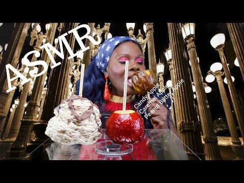 Avalanche Candy Apple Mukbang ASMR Eating Sounds😍🍏🍎🍬