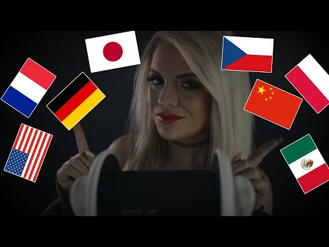 [ASMR] 8 Different Languages - Positive Affirmations - Whispered
