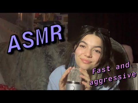 ASMR | comic con haul! Gripping, mouth sounds, tapping, mic sounds and more! (Fast and aggressive)