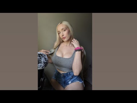 🎧✨ASMR Hair Brushing+ Scrunchie Sounds😌😍👱‍♀️✨Requested✨ soft scrunchies and playing with my hair✨