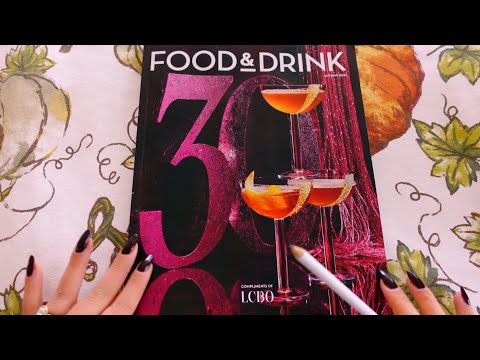 ASMR | Magazine Flip-Through (Page Turning, Food & Drink)