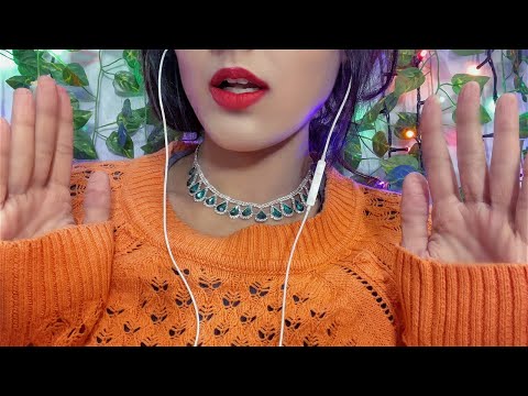ASMR 💜Personal Attention Hand Movements Mouth Sounds 👋🏻✨ (FOR SLEEP 💤)