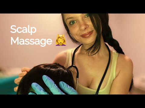 ASMR Doctor Scalp + Lice Check Exam Massage Glove Sounds Slow Medical Roleplay