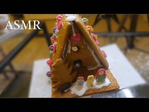 ASMR| LEBKUCHENHAUS BAUEN🎅🏼✨ (entspannte sounds)| Twinkle ASMR