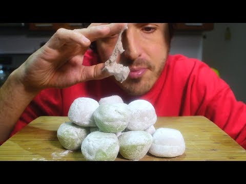 ASMR TRYING MOCHI ICE CREAM 1st Time !  ( CHEWY EATING SOUNDS ) Mukbang | Nomnomsammieboy