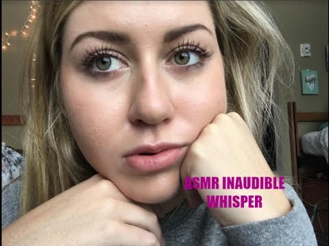 ASMR Inaudible Whispering and Lid Sounds