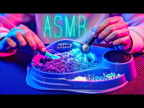 ASMR Slime/Sand/Foam + Lo-Fi Tiny Mic🎤No Talking