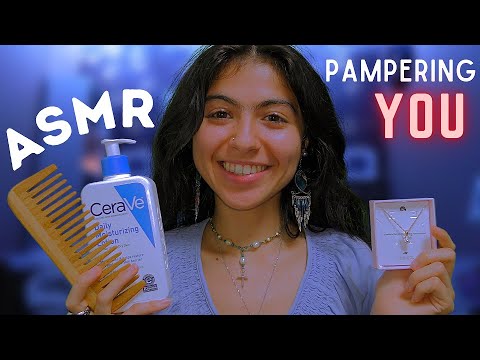 ASMR || your best friend pampers you