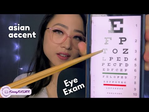 ASMR | Asian Accent Eye Doctor, Contact Fitting Roleplay, TTDEYE