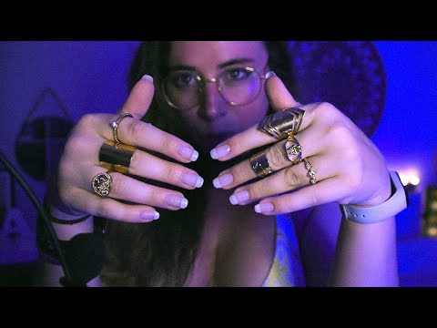 ASMR hands sounds & movements, nails & rings tapping (no talking)