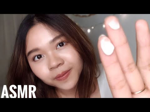 ASMR Thai | Doing your Skincare with my Products 💤  ดูแลผิวให้คุณจนหลับ 🇹🇭