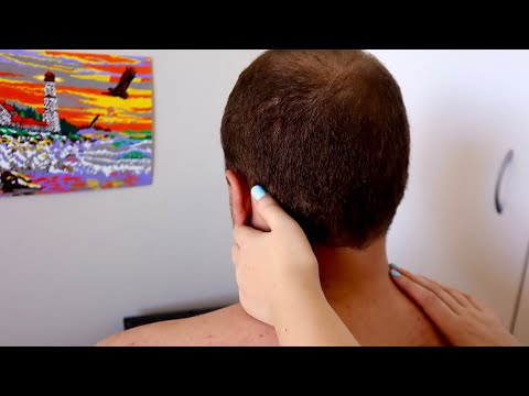 ASMR | Scalp and Shoulder Massage on a Real Person 🧡 Soft Spoken